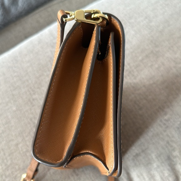 Tory Burch Emerson Combo Crossbody Handbag Brown Leather Nearly New - Picture 3 of 13